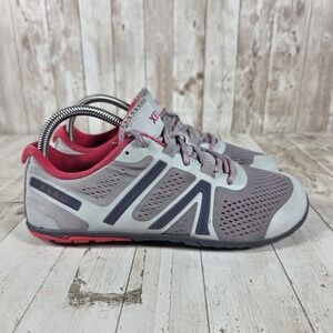 Xero Shoes HFS Womens 8 Grey Berry Pink Minimalist Zero Drop Running Shoes
